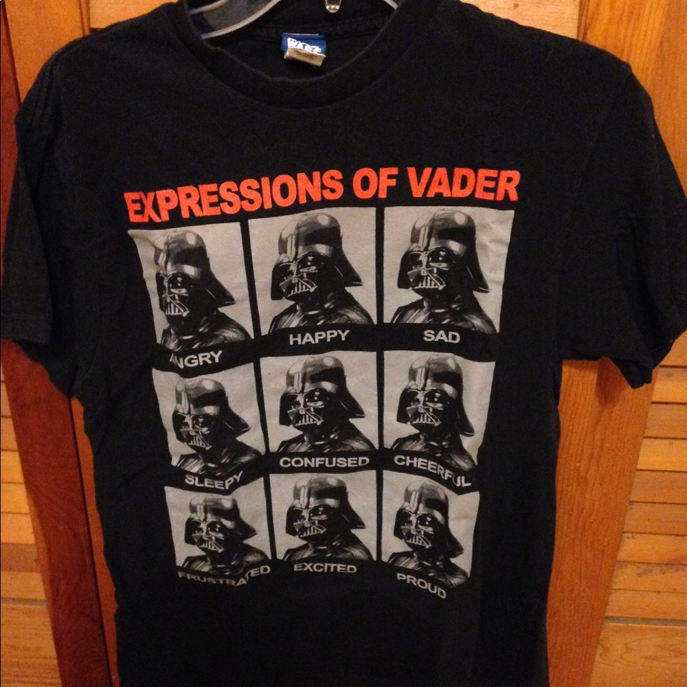 Men's gently worn Star Wars --Darth Vader emotion