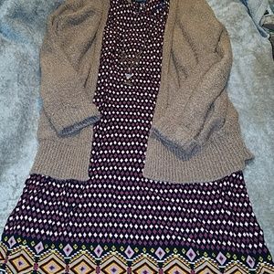 ASOS Curve Alice & You Printed Shift Dress