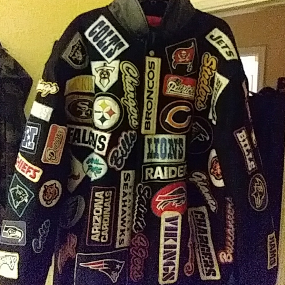 Jeff Hamilton NFL patch jacket