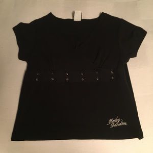 Harley Davidson short sleeve v-neck top