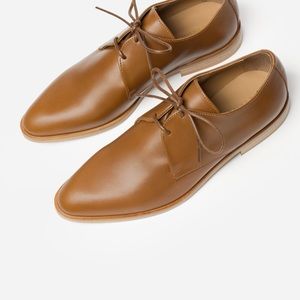 Good condition everlane modern oxfords cognac
