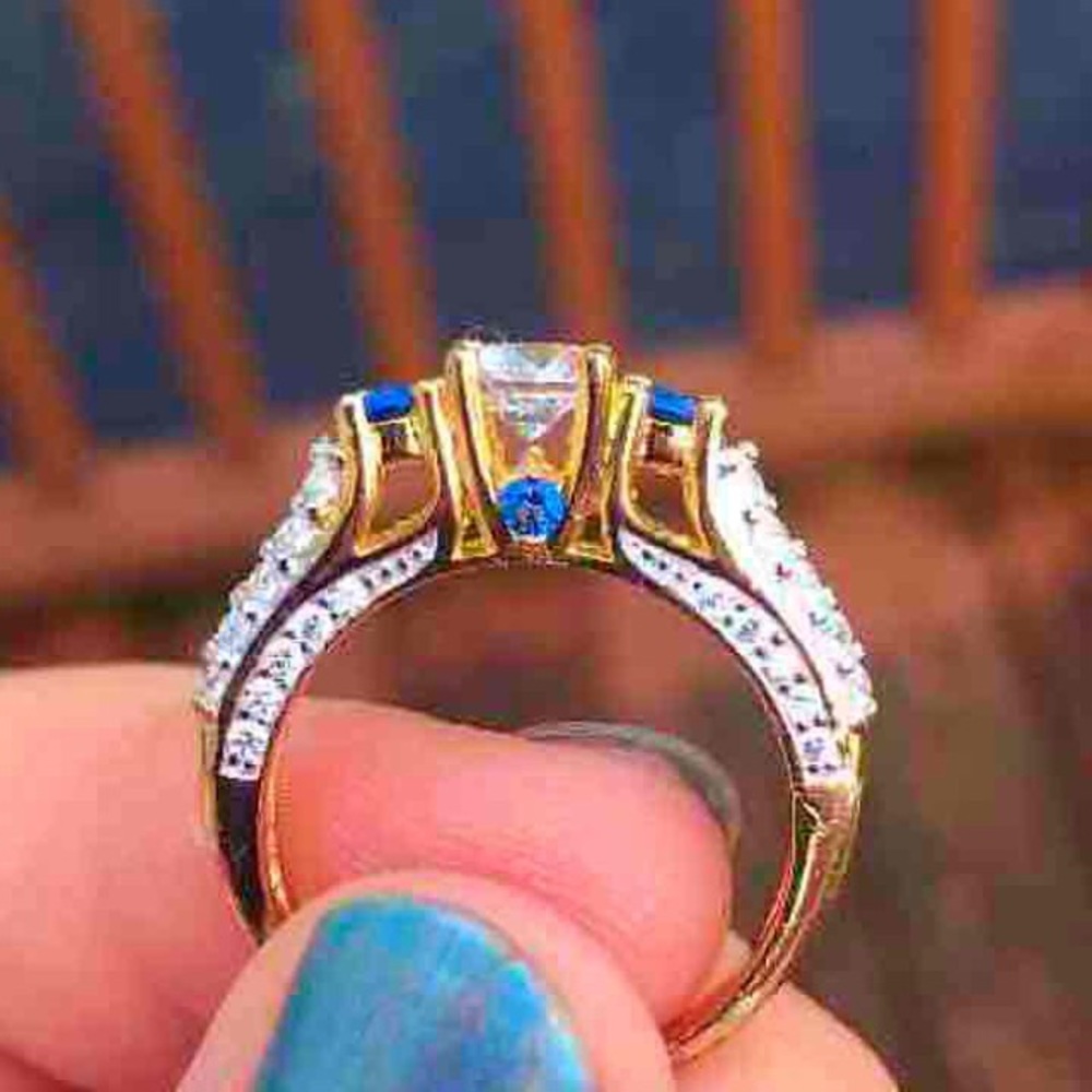 Sterling silver with gold plate