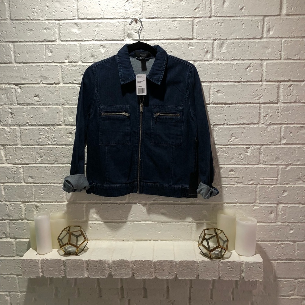 NWT Dark Wash Denim Jacket