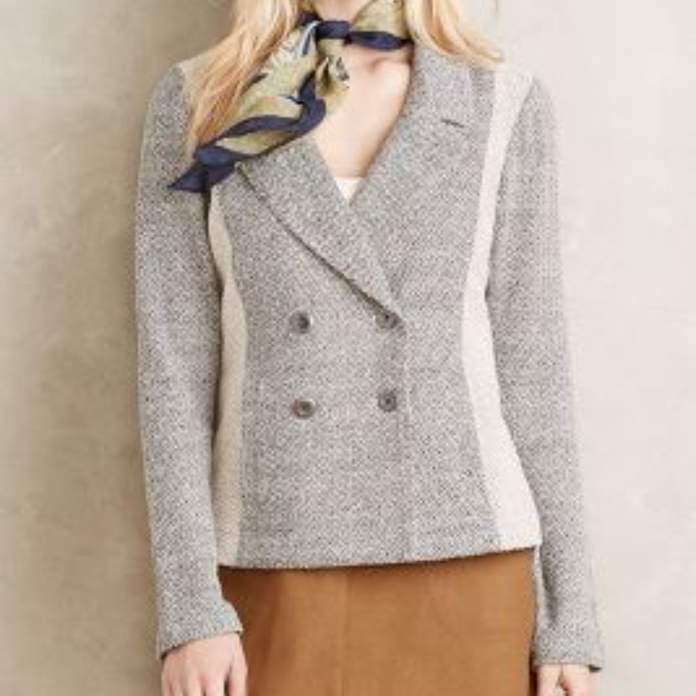 Anthropologie Milica Grey Blazer Sz S
