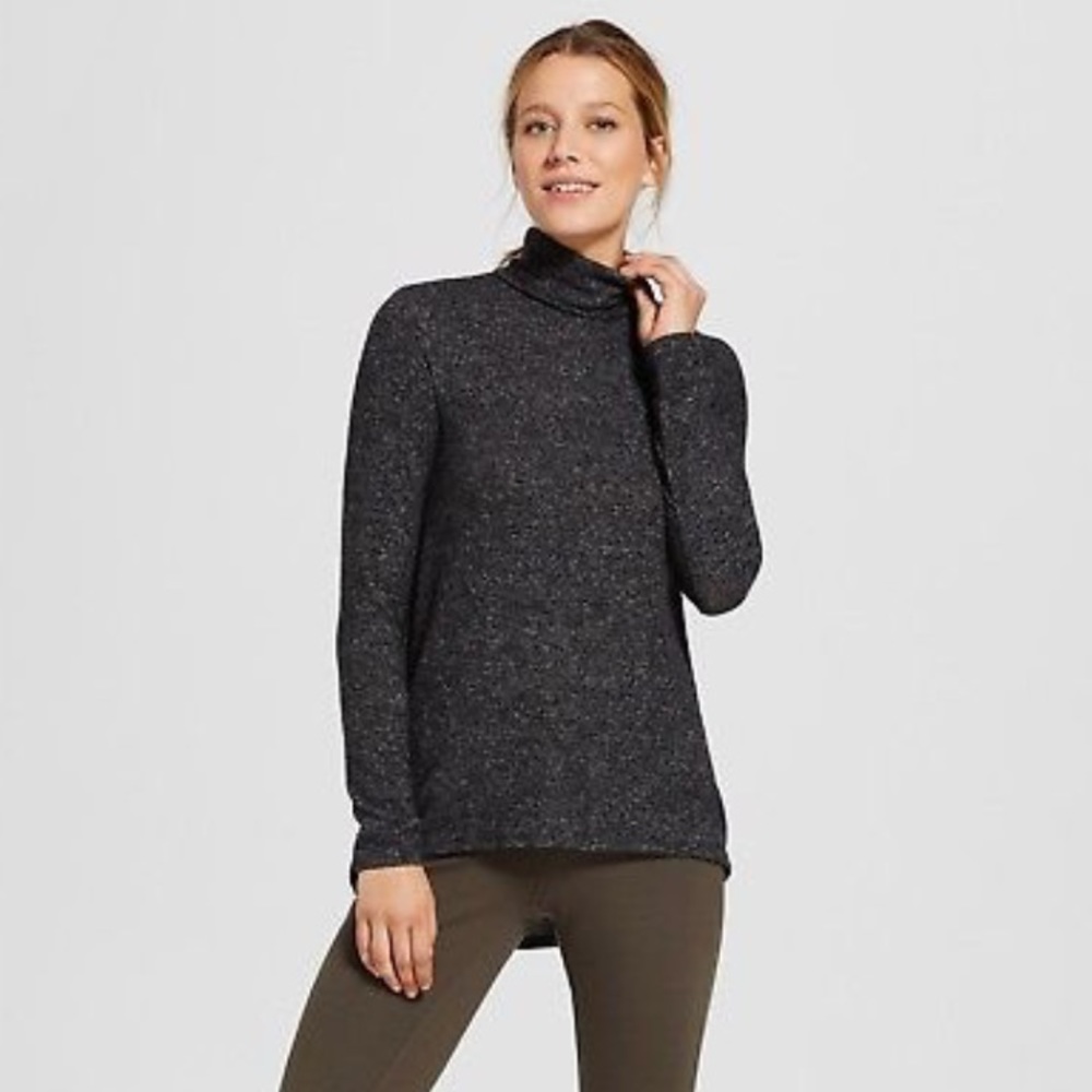 Drapey Mock Turtleneck
