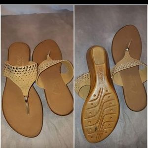 Tan sandals