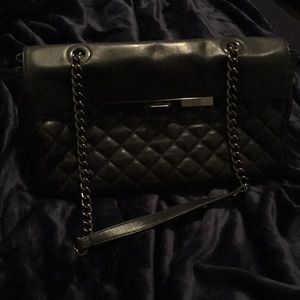 Brooks Brothers Quilted Calfskin leather bag
