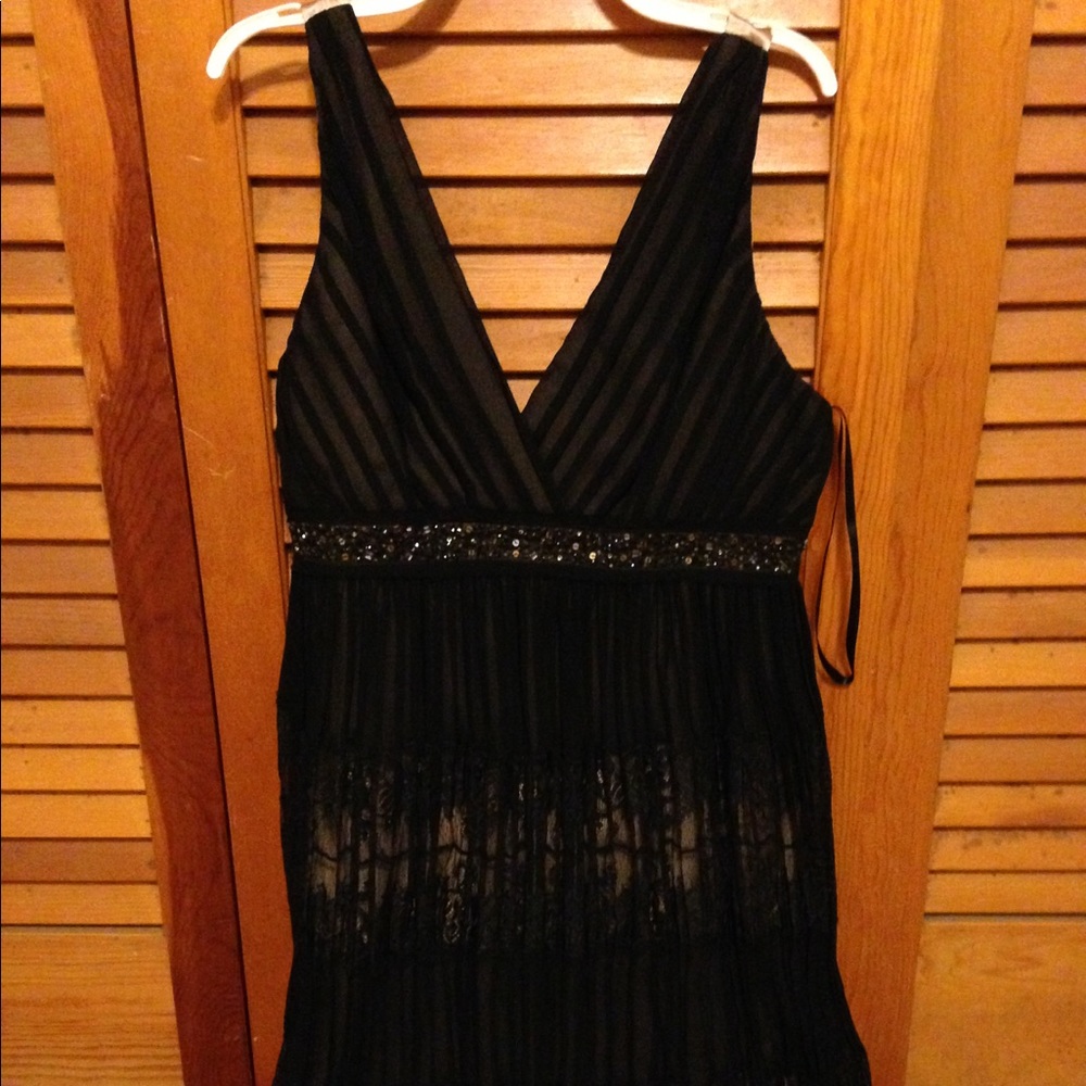 New BCBG Maxazria black evening dress