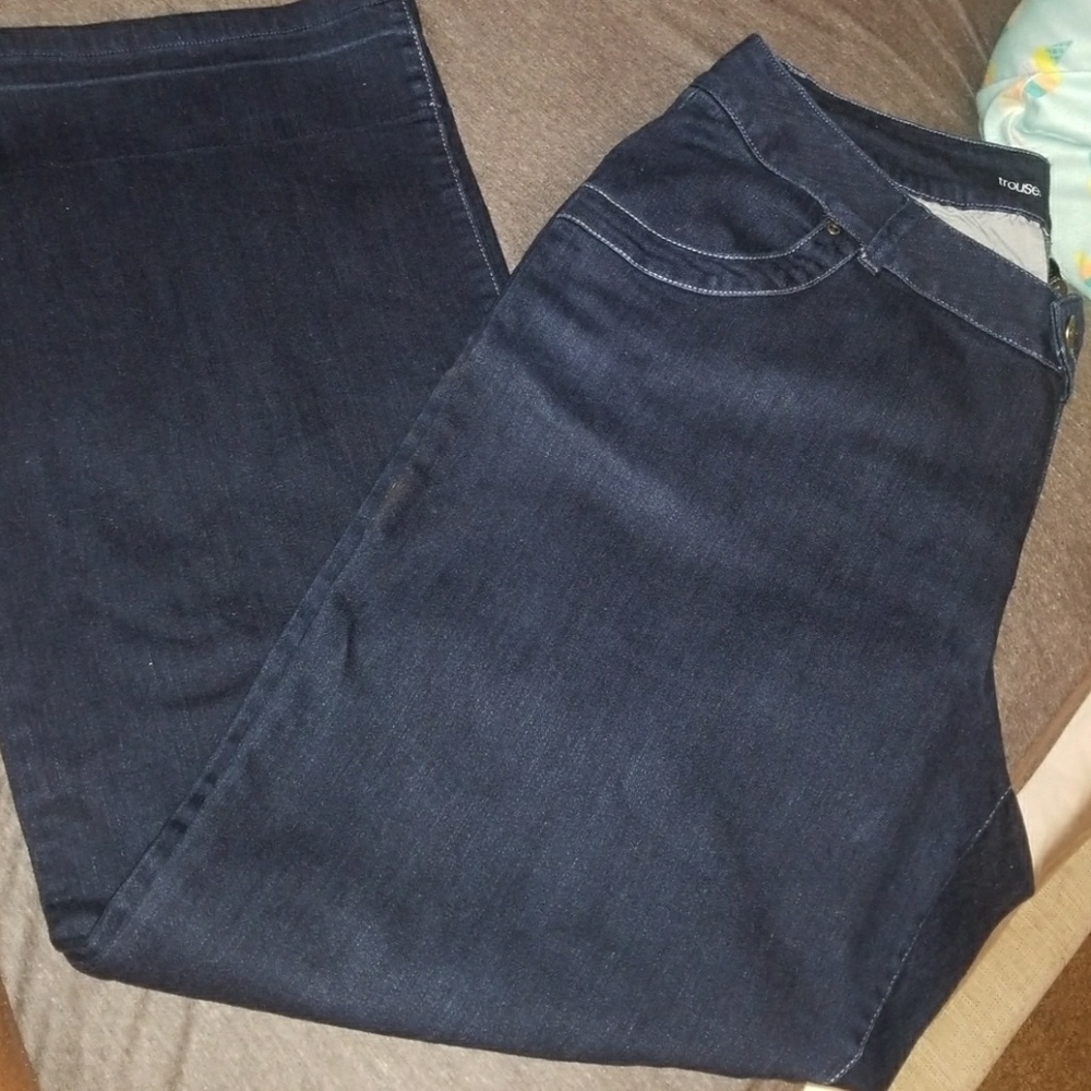 Dark blue denim trouser jeans size 22 Lane Bryant