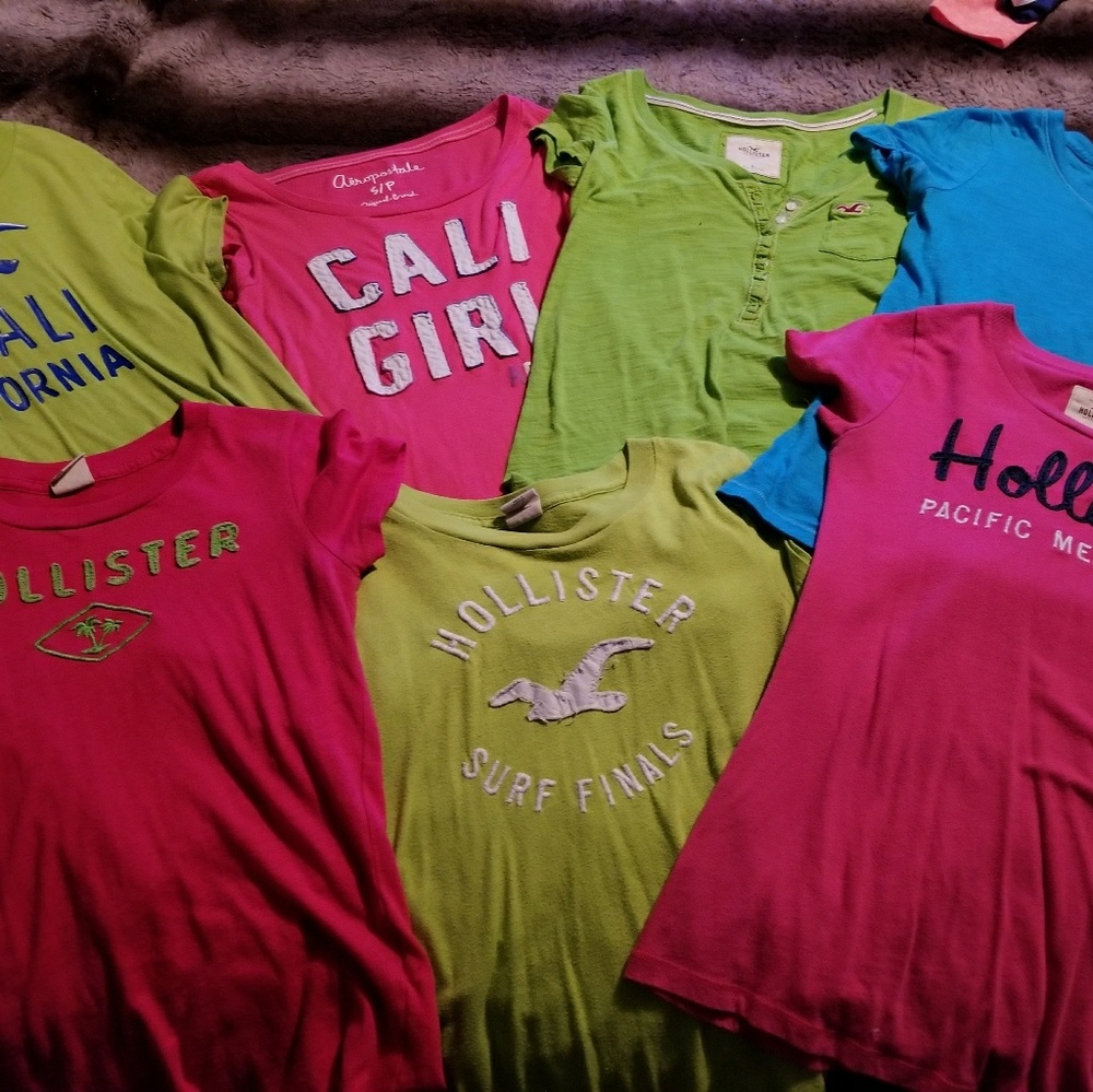 Hollister Aeropostale tops sm med
