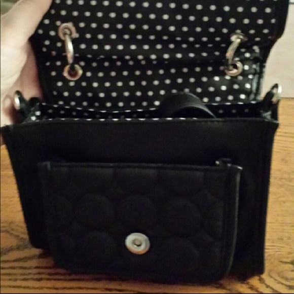 NWOT Lulu By Lulu Guinness Black Purse - Picture 2 of 5