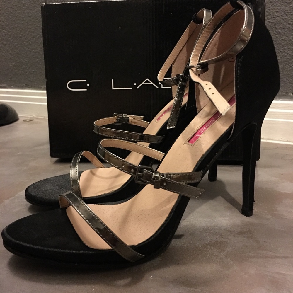 C. Label strap heels