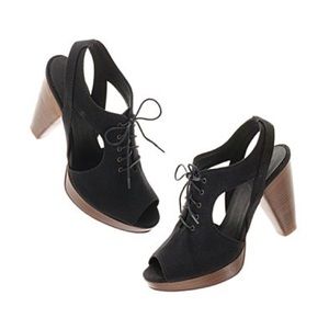 Open toe booties by Madewell