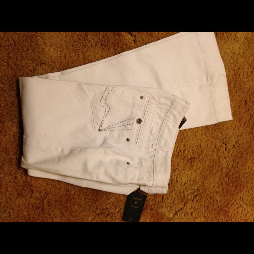 New Mixit flare-leg White jean