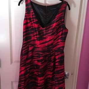 Asos red and black dress.