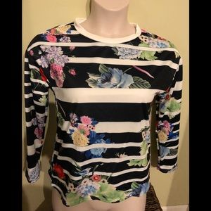 Stripes long sleeves top