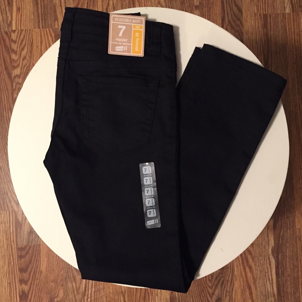 Girls black skinny jeans