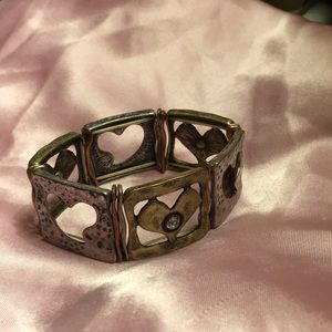 Valentine's Day 💝✨metal heart stretchy bracelet