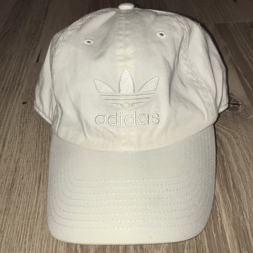 Vintage adidas strap back retro hat Rare H5