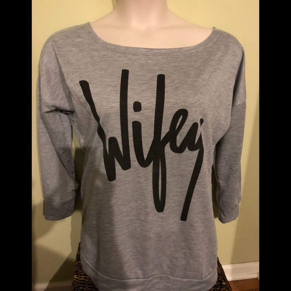 Wifey long sleeve top