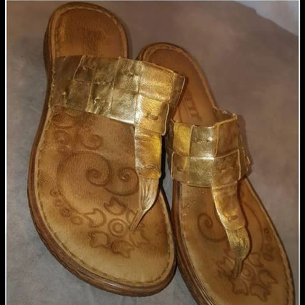 Gold sandals
