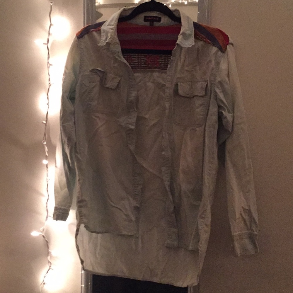 Light wash denim shirt