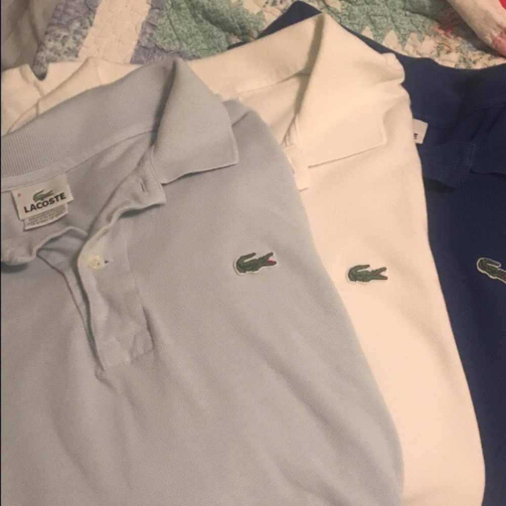 Men’s Authentic Lacoste Polos - Size 8 = Men’s XL