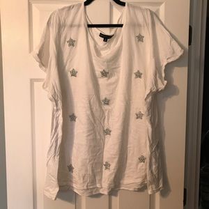 Tshirt with Star Appliqués