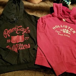Women's American eagle and Hollister sweatshirts