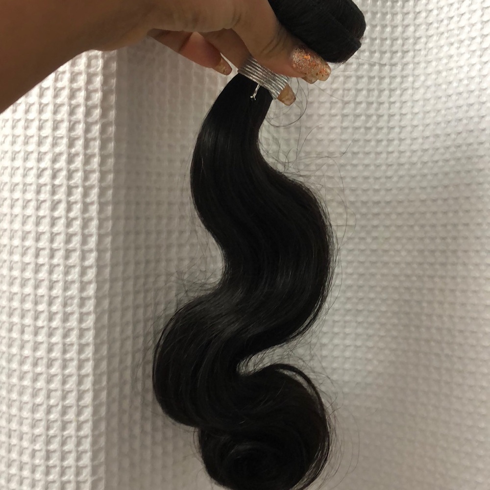 1 bundle of 100% Virgin Indian hair.