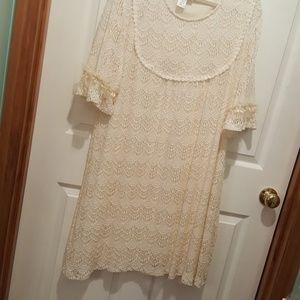 Beautiful cream crochet dress BEACH WEDDING Ready!