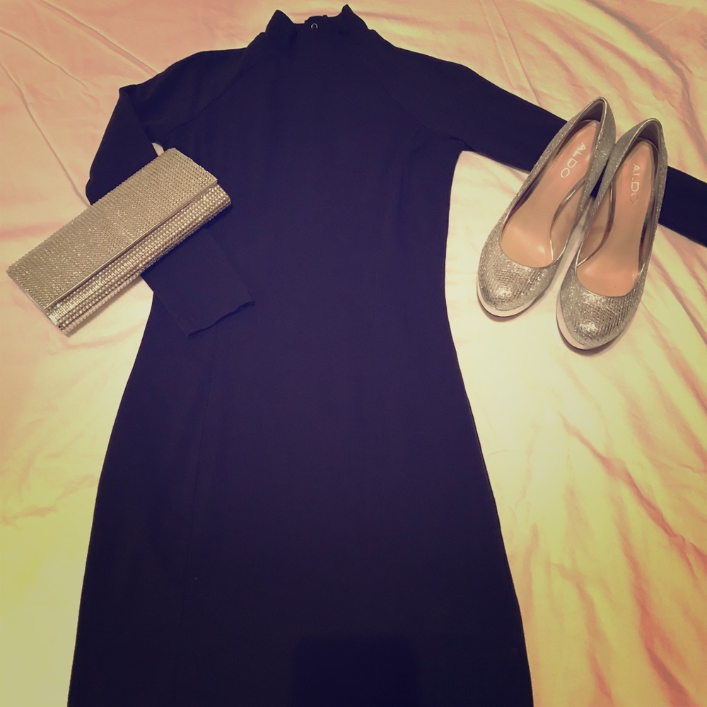 Black cocktail dress