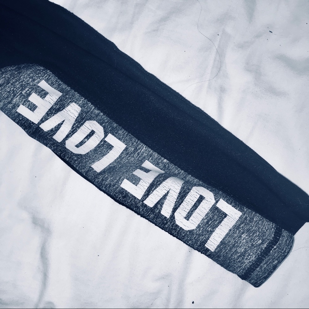 Black “LOVE” 3/4 leggings