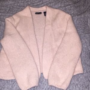 light pink soft cardigan