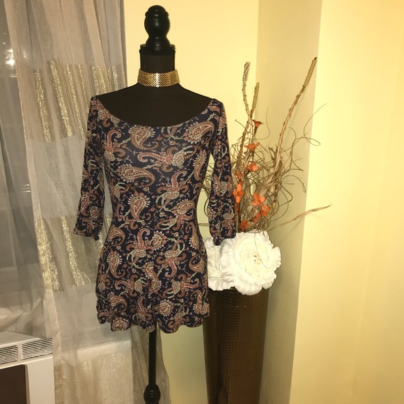 Paisley Print Playsuit - Picture 3 of 5