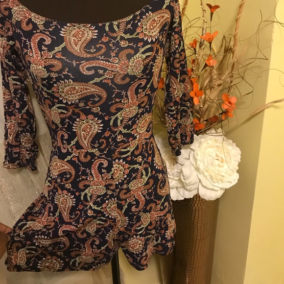 Paisley Print Playsuit - Picture 4 of 5