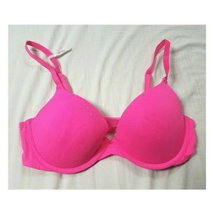 PINK by Victoria's Secret Hot Pink Push Up Bra 36C
