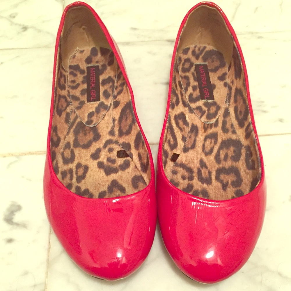 Red Patent Leather Flats