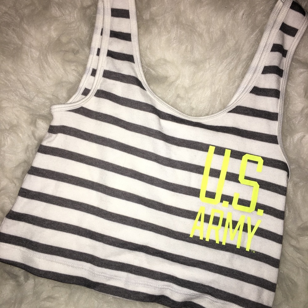 Victoria's Secret PINK US Army Crop Top
