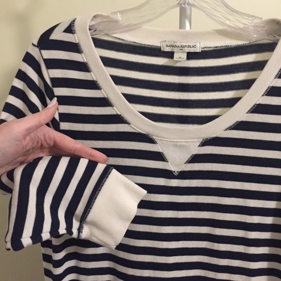 BANANA REP. Navy & White Nautical Sweater-Dress - Picture 4 of 4