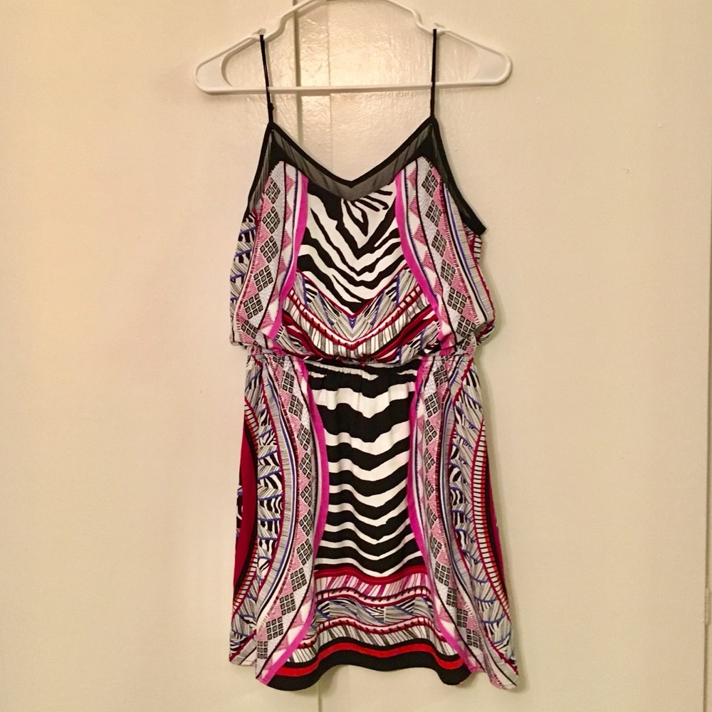 Express Printed Strappy Dress