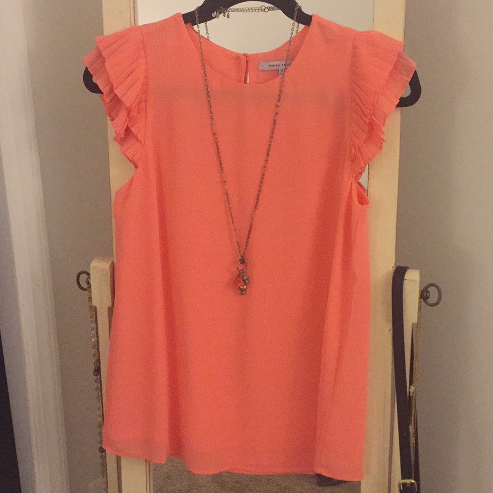 Coral Blouse