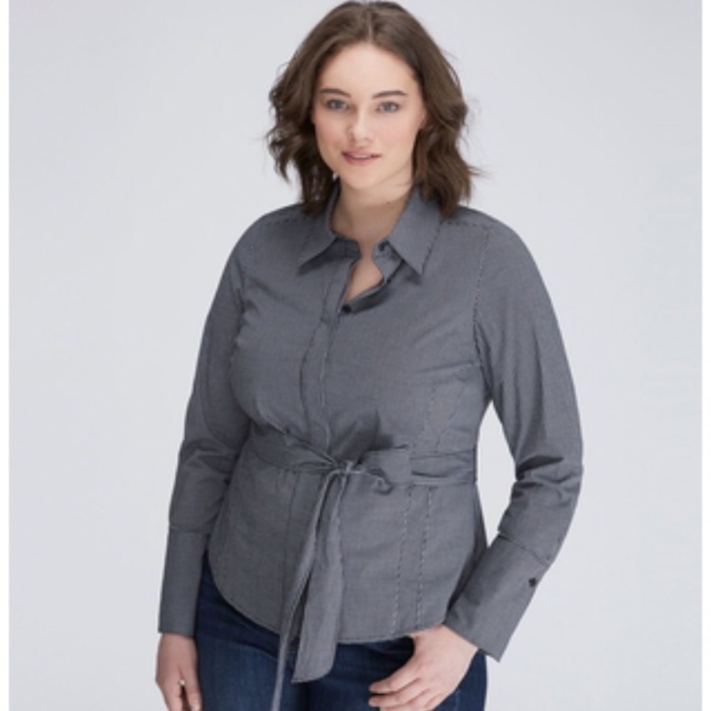 *NWT LANE BRYANT TIE WAIST TOP