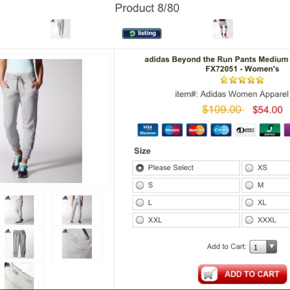 Adidas Beyond the Run jogger sweatpants - Picture 8 of 8