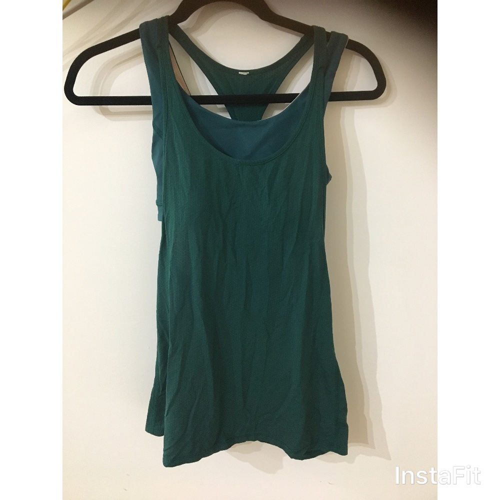 lululemon Teal Open Back Tank Top