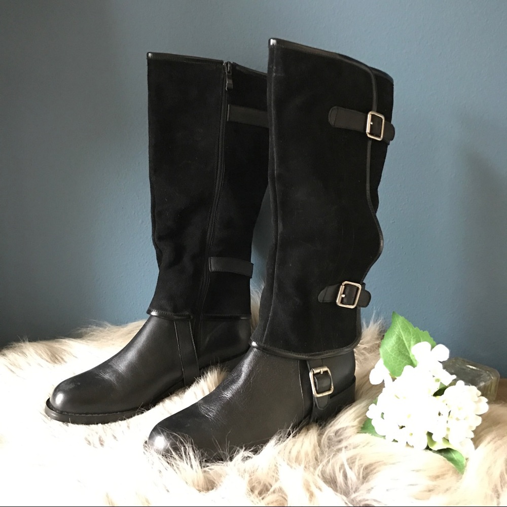 Black riding boots