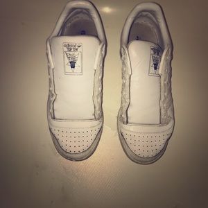 Womens white top ten adidas sneakers