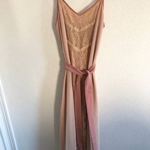 〰️ Flying Tomato Blush Toned Lace Dress