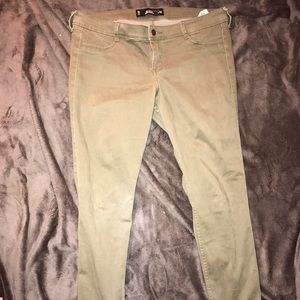 Hollister jeans size 15 (olive green)