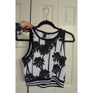 Forever 21 Top with Palm Trees